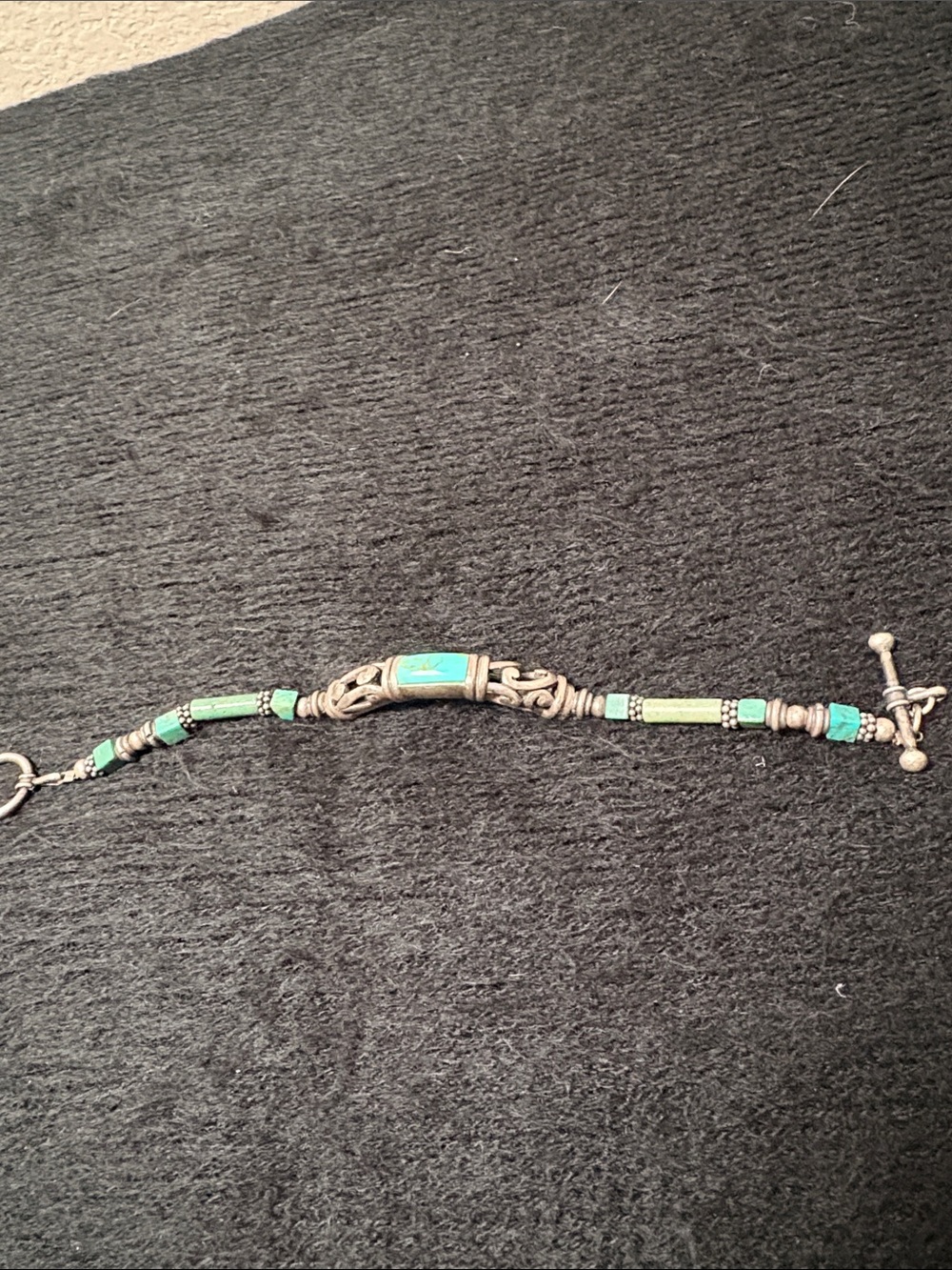Studio Barse Turquoise Green Sterling Silver Bracelet